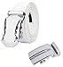 QISHI YUHUA Mens Leather Ratche Dress Belts for Men