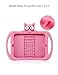 Ipad Mini Case For Kids | Children's Apple Accessories | Kawayi Cats Protective Defender | Stand Tablet Cover With Kickstand | Girls Carrying Silicone Bumper With Holder for iPad 1-2-3-4 (pink)