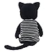 jiaru Stuffed Animals Cats Toys Plush Dressed Dolls with Removable Clothes (Black, 9 Inch)