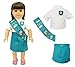 Pink Butterfly Closet Doll Clothes - Girl Junior Scout Uniform Fits American Girl Dolls, Madame Alexander and Other 18