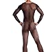 Men's Adult Stocking Full Body Ultra-thin Pantyhose Transparent Novelty Sexy (Black)