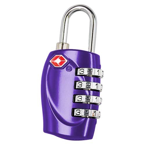 title=TRIXES Lucchetto di sicurezza a 4 combinazioni per valigia approvato dalla TSA-