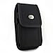 Black Vertical Heavy Duty Rugged Cover Belt Clip Side Case Pouch For Alcatel A382G Tracfone THE BIG EASY
