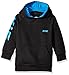 STX Boys' Big Boys' Fleece Pullover Hoodie, Black/Turquoise, 10/12