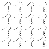 TOAOB 100pcs Earring Hooks Ear Wires with Ball and Coil Hypo Allergenic Fish Earring Hooks 18mm for DIY Jewelry Findings
