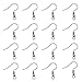 TOAOB 100pcs Earring Hooks Ear Wires with Ball and Coil Hypo Allergenic Fish Earring Hooks 18mm for DIY Jewelry Findings primary