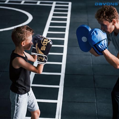 DAYONG Kids Boxing Gloves, PU Boxing Training Gloves, 3-9 Years Boys and Girls Punching Gloves for Kickboxing Sanda Training