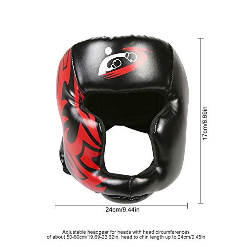 Owlhouse Taekwondo Headgear, Sport Head Guard Boxing Headgear, PU Leather Head Mask, Karate Head Boxing Sanda Mask Helmet Fencing for Adult Children Men Women