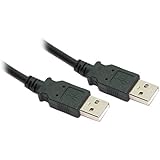 5M USB 2.0 A Male to A Male Cable Lead - Black