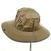 Big Size Floatable Nylon Oxford Hat - Khaki 2XL-3XL