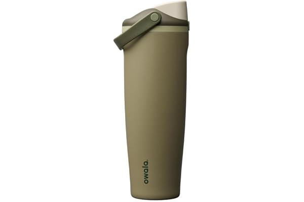 Owala FreeSip Sway Insulated Stainless Steel Water Bottle with Two-Way Spout, Built-In Straw and Bucket Handle, Made for Trav