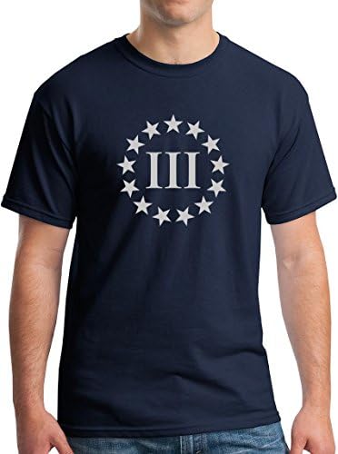 3 Percenter Shirt Three % T-Shirt 2nd Amendment NRA Gun TShirt Navy XXXL