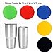 5PCS Non-Slip Silicone Coaster for 20 oz &30 oz YETI RTIC Ramblers Tumbler Cups, Eco-friendly and Durable, Waterproof
