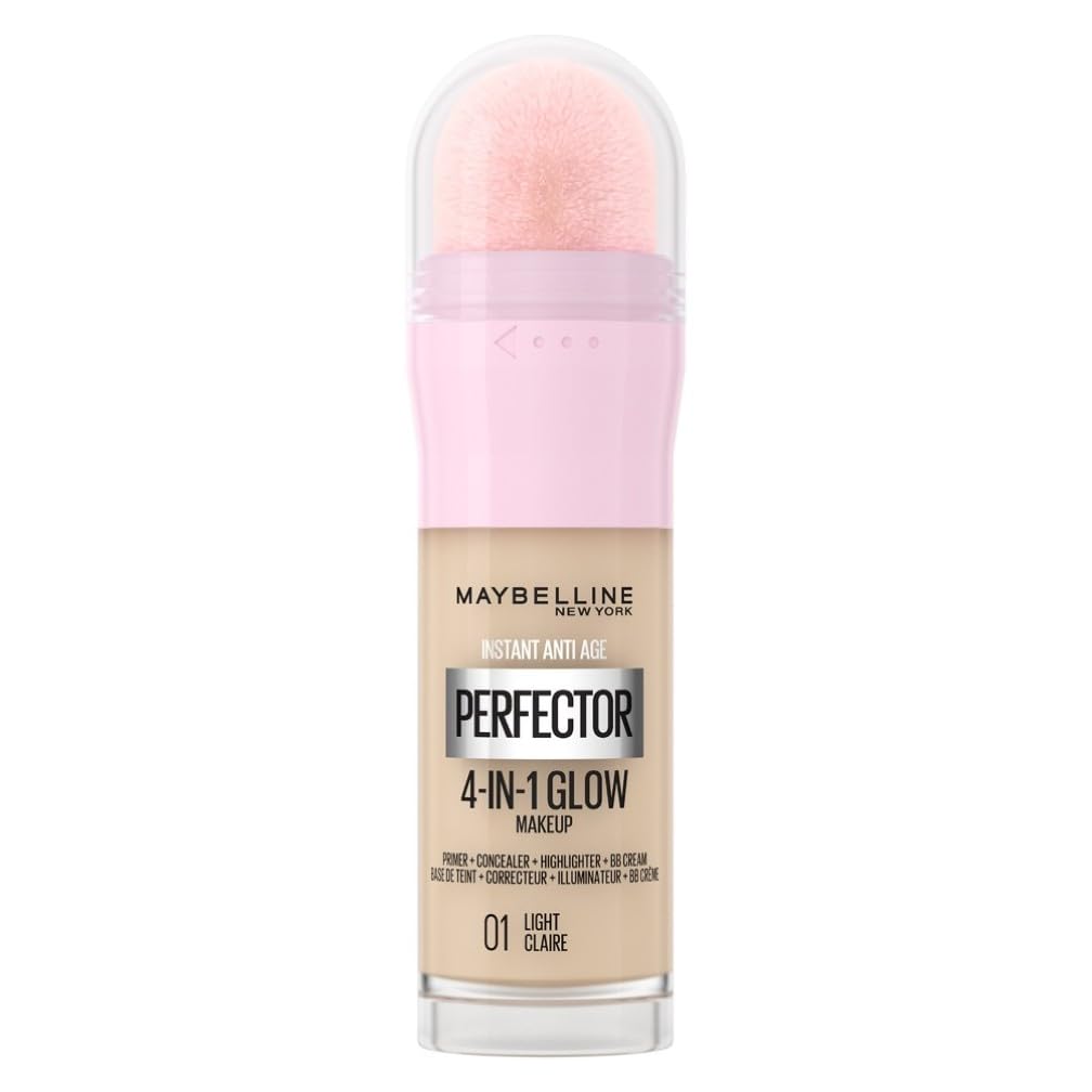 Maybelline New York Instant Anti Age Rewind Perfector, 4-In-1 Glow Primer, Concealer, Highlighter, Self-Adjusting Shades, Evens Skin Tone with a Glow Finish, Shade: 01 Light — image 1