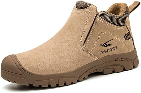 Men's Steel Toe Rubber Work Boots - Waterproof, Mid-Calf, Slip & Puncture Resistant (CSA Certified)