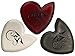 Faux Dragon's Heart Guitar Picks Variety Pack (6) - Red, White, Gray | 300 Hours of Durability | 2.5mm Thick