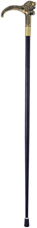 DZY Old Man Walking Stick Craft Cane Film Props Stick Trekking Pole Lion Head