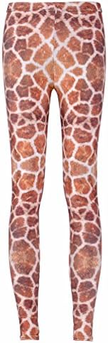 Rochit Space Print Pants Fitness Baby Giraffe High-Waisted Leggings Woman Digital Printing Fitness Leggins