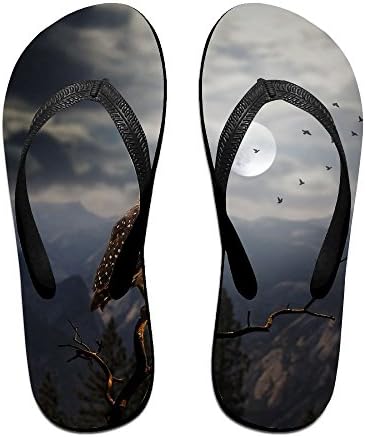 Couple Flip Flops Eagal Print Chic Sandals Slipper Rubber Non-Slip Beach Thong Slippers