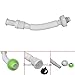 Neady Expandable & Flexible 33.46 Inch Kitchen Sink Sewer Drain Pipe Tube S Trap Tubing Bathroom Kitchen Sink Installation Parts White Sink Plumbing kit P Trap (S Trap)