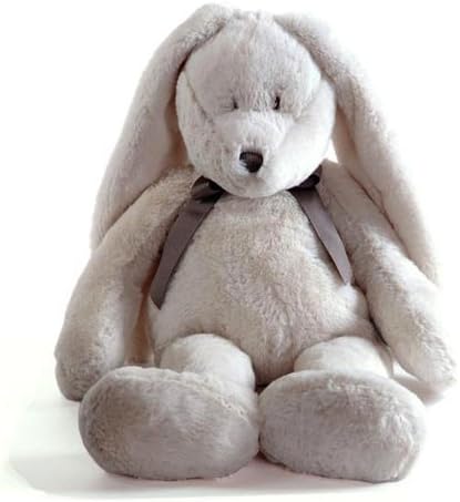 Cuddly Stuffed Bunny, NEELA, 8 Inches in cream color, by Dimpel