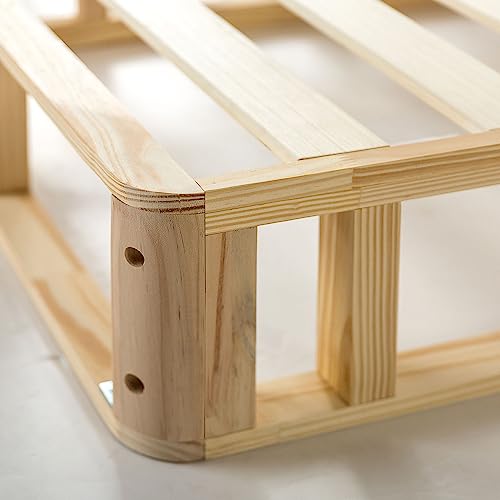 Zinus Edgar 8 Inch Wood Box Spring / Mattress Foundation / Sturdy Wood