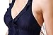 Wantdo Women's Monokinis Swimsuit Cute Swimwear Bathing Suit Elegant Crossover, Navy, US 6-8