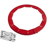 Talisman Designs Adjustable Pie Crust Shield, BPA-free Silicone, Red, Fits 8.5" - 11.5" Rimmed Dish