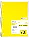 Mead Spiral Notebook, 1 Subject, 70 Wide Ruled Sheets, Assorted Colors, 12 Pack