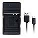 DMW-BCF10 USB Charger for Panasonic Lumix DMC-FH20, DMC-FH22, DMC-FH24, DMC-FH25, DMC-FH3, DMC-FH5, DMC-FS15, DMC-FS6, DMC-FS7, DMC-FT1, DMC-FT4, DMC-FX70, DMC-FX78, DMC-SZ1 Camera and More