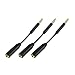 MobilePal 3-Pack UltraFit Headset/Headphone 3.5mm Audio Jack Extender for iPhone & Android Smartphones & Tablets [24K Gold 4-Pole TRRS Connectors Aluminum Inner Barrel] (Black)