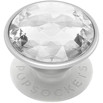 PopSockets PopGrip: Swappable Grip for Phones & Tablets - Disco Crystal Silver
