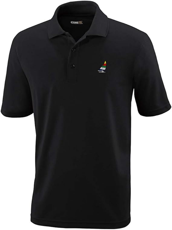 Amazon.com: Speedy Pros Polo Performance Shirt Racing Sailboat Embroidery Design Polyester Golf 