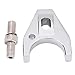 SBC Distributor Hold Down, Chrome Billet Aluminum Distributor Clamp Hold Down with Bolt for SBC BBC SB BB HEI Electronic