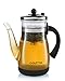 Gourmia GTP9815 Tea & Coffee Pot Glass Loose Leaf Tea Maker With Stainless Steel Filter Tumbler Infuser 850ml Capacity