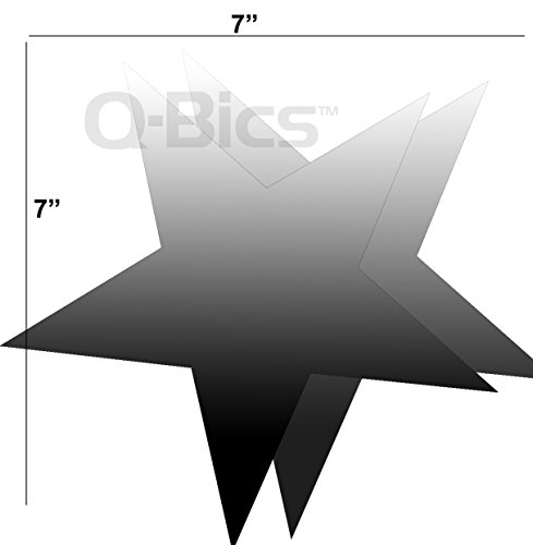 Q-BICS Flexible Mirror Sheets 7" X 7" Soft Non Glass Cut to Size Craft Plastic 2 Sheets"Peel Off Protective Cover Sheet…