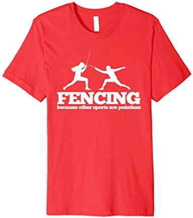 Mens Fencing because other sports are Pointless T Shirt XL Red
