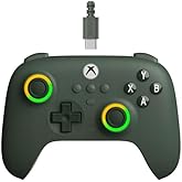 8Bitdo Ultimate C Wired Controller for Xbox, RGB Lighting Fire Ring and Hall Effect Joysticks, Compatible with Xbox Series X|