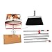 Dust Pan and Broom Combo Set/Standing Upright Dustpan with 40