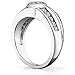 1.10 ct Men's Round Cut Diamond Pinky Ring in 14 kt White Gold In Size 4.5