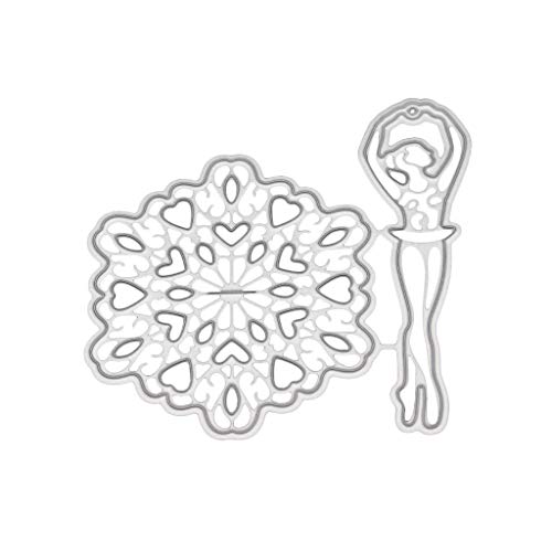 Shoresu Cutting Die,Metal Cutting Dies Cutting Stencil DIY Scrapbooking Embossing Paper Cards Home Decor - Ballet Girl