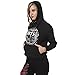 VANGULL Women Cotton Printed Pullover Hoodies Sweatshirts Vintage Spring Loose (L, Black)
