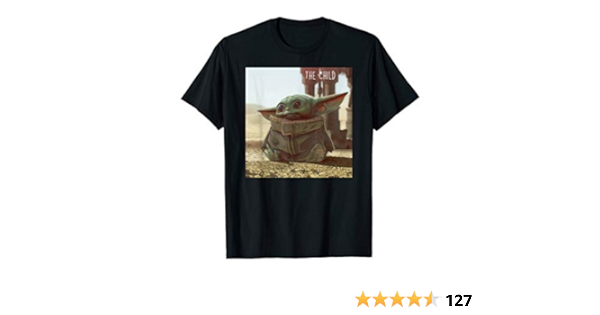 Amazon Com Star Wars The Mandalorian The Child Cute Scene T Shirt Clothing Shoes Jewelry