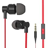 FOU Earbuds Headphones with Mic Earphones Super Bass In-Ear Wired Headsets with Mult-function for Phones MP3 Players and PC