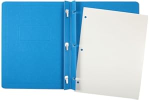 Oxford Duotangs, Paper File Folders, Letter Size, Light Blue, 6 per Pack, Premium Presentation and Report Organizers with Emb