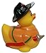 Rubber Duck Fireman, Waddlers Brand Career American Fireman Rubber Ducky That Floats Upright, All Depts. Gift Fireman Honored Birthday & Party Rubber Ducky Gift
