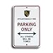 Porsche Parking Only Sign, Genuine Product