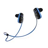 Bluetooth Headphones, TROND Edge Wireless Bluetooth Stereo Sports Headphones Headset Earbuds with Microphone, Noise Cancelling, IPX4 Sweatproof, for Gym, Running, Workout & Exercise - Blue