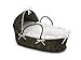 Hooded Baby Moses Basket with Liner, Sheet, and Pad