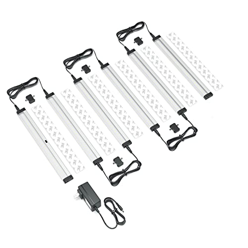 EShine Hand Wave Activated Under LED Lighting Kit, Dimmable, 6